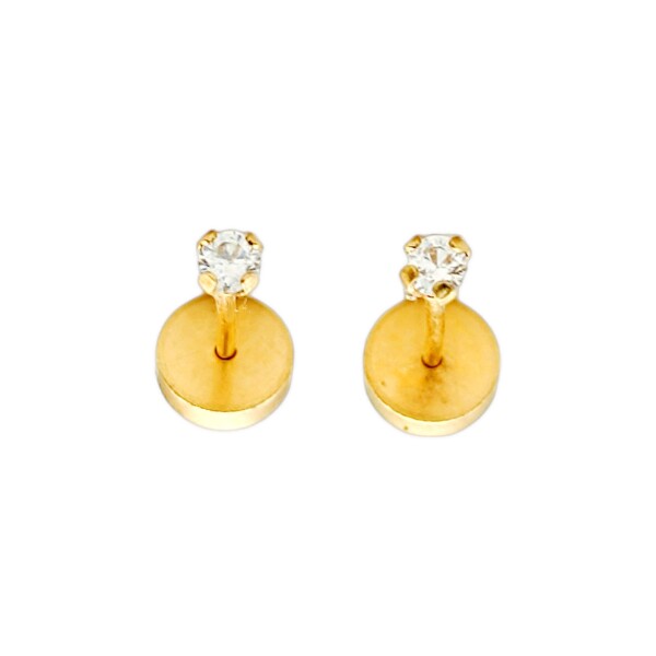 Abridores Solitario-Oro 18k-Piedra Zirconia-AB9522 conpiedra