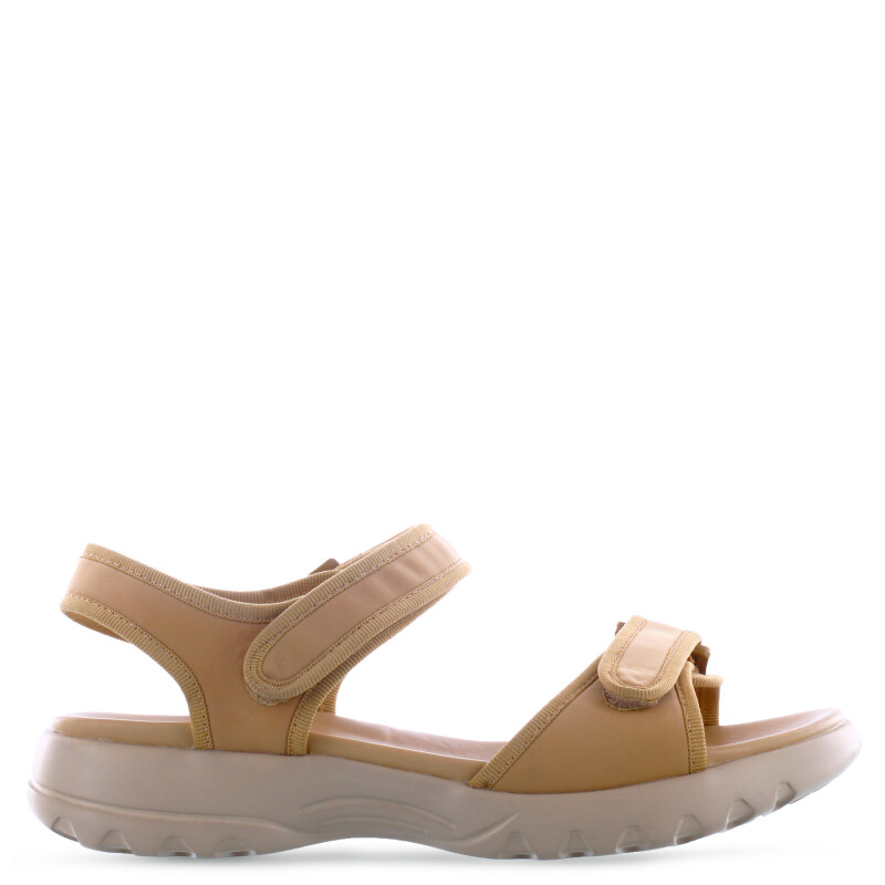 Sandalia de Mujer Miss Carol AZAIA con velcros Beige