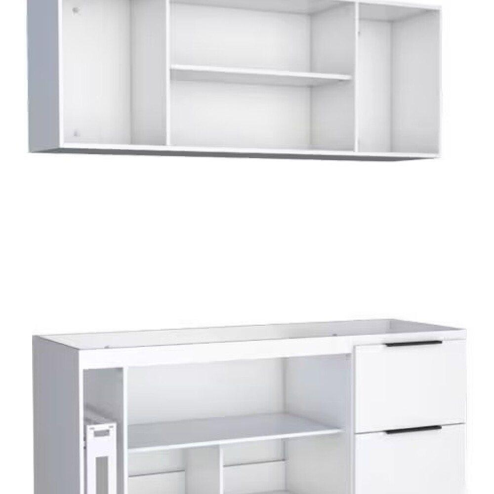 Mueble de cocina bajo mesada Blanco y aéreo 150 cm Cisne Mueble De Cocina Bajo Mesada Blanco Y Aéreo 150 Cm Cisne