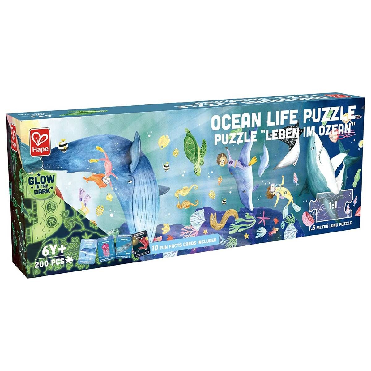 Puzzle Mágico Hape 200 Piezas - Océano 
