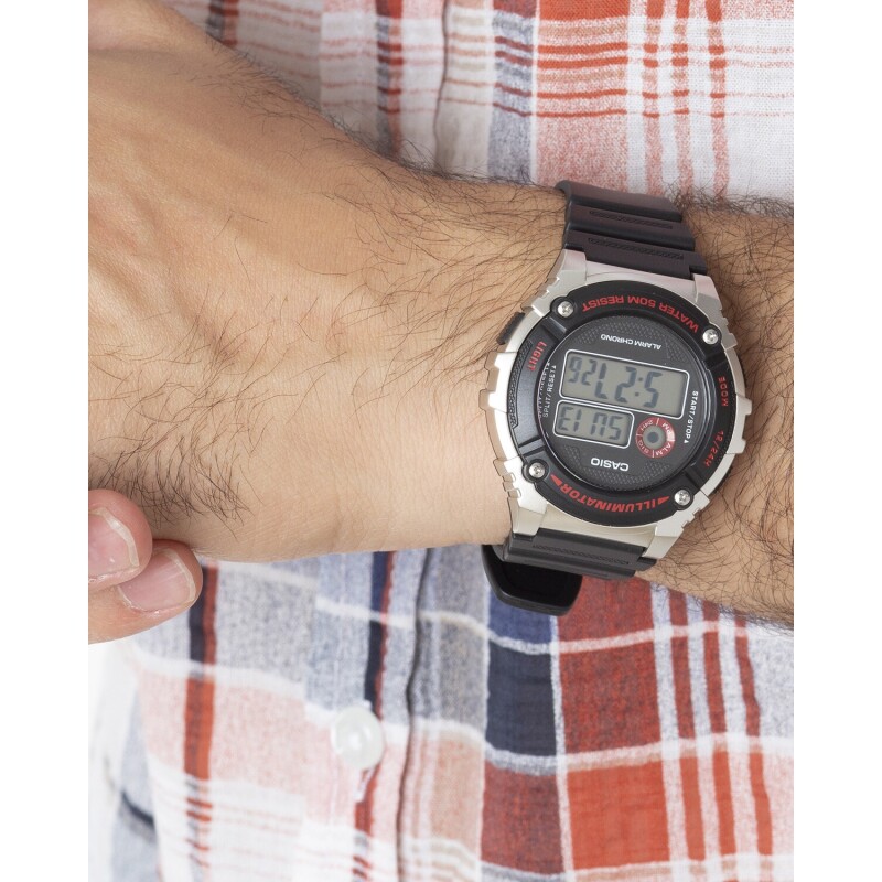Reloj Digital Casio W-216H-1CVDF Multifunción Resistente Al Agua Para Uso Diario Reloj Digital Casio W-216H-1CVDF Multifunción Resistente Al Agua Para Uso Diario