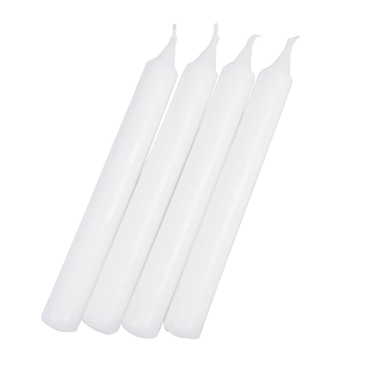 SET - 4 VELAS BLANCO PARAFINA HOMEA 20CM 