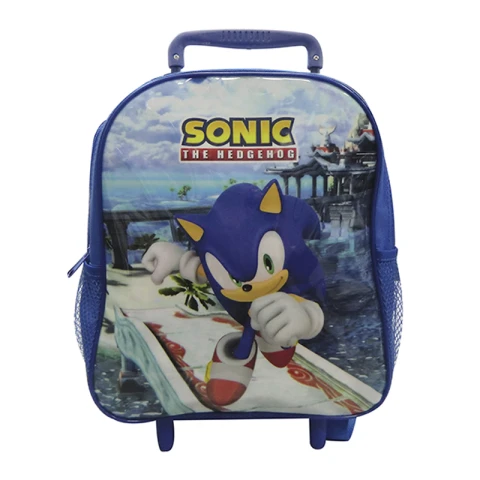 Mochila Infantil Sonic con Carro 30 x 24 cm U