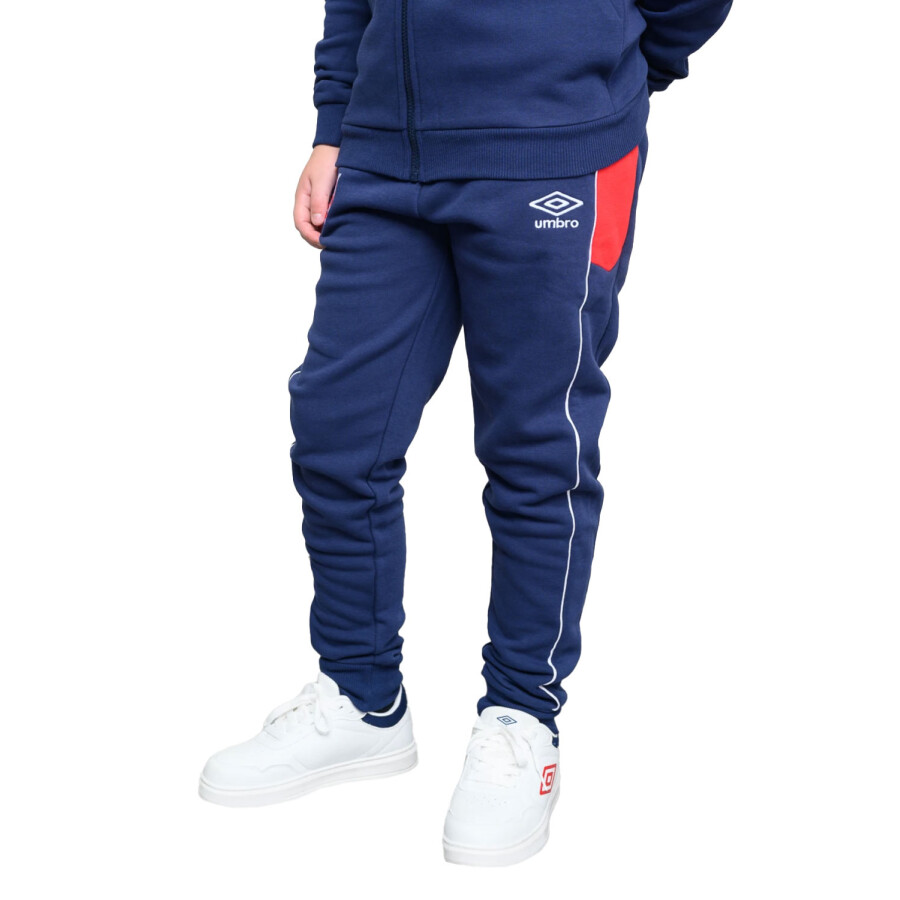 Pantalón Infantil Umbro Nacional Azul Marino - Rojo