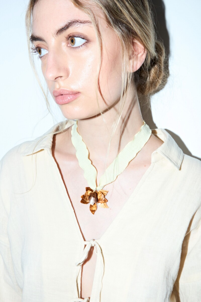 Collar cord dije hibisco multicolor