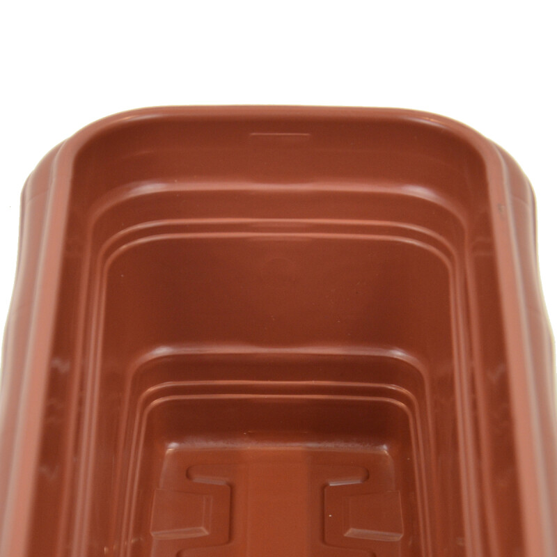 Maceta rectangular 3 lts MARRON