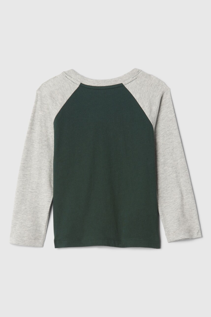 Remera Logo Gap Toddler Niño Light Heather Grey B08