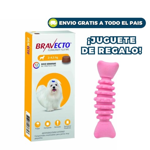 BRAVECTO ANTIPULGAS Y ANTIGARRAPATAS 2 A 4.5 KG