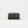 Mini bag Bloom en cuero graneado Negro