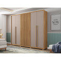 ROPERO MODELO NEW COMODUS 4 CAJONES 6 PUERTAS COLOR BURITI/FENDI Ropero Modelo New Comodus 4 Cajones 6 Puertas Color Buriti/fendi