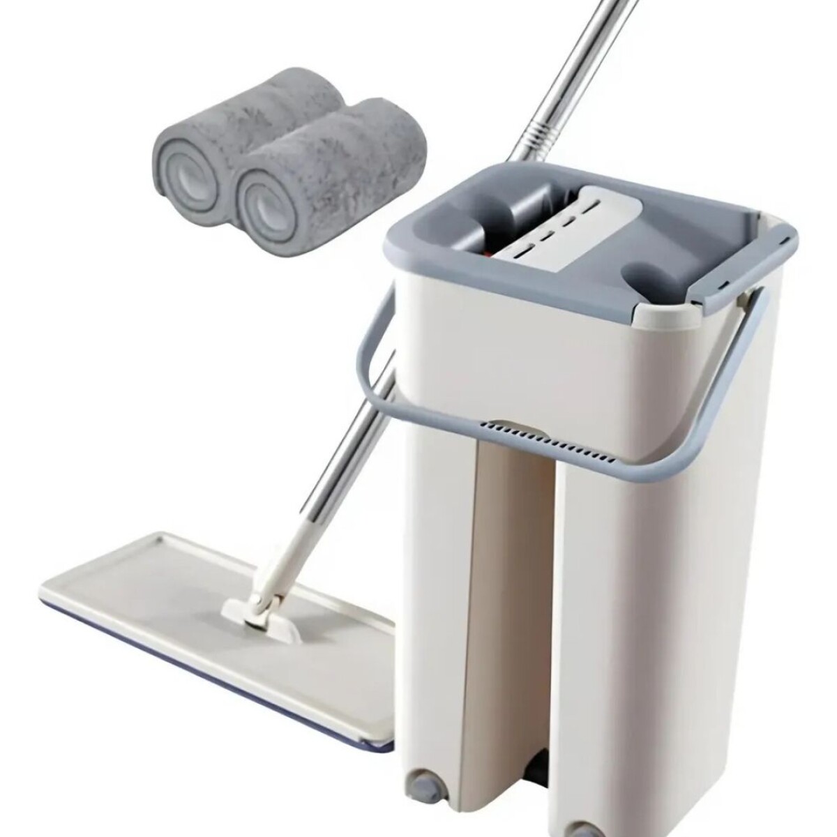 Mopa Secado Rápido Con Balde Escurridor/trapeador X2 - BEIGE 