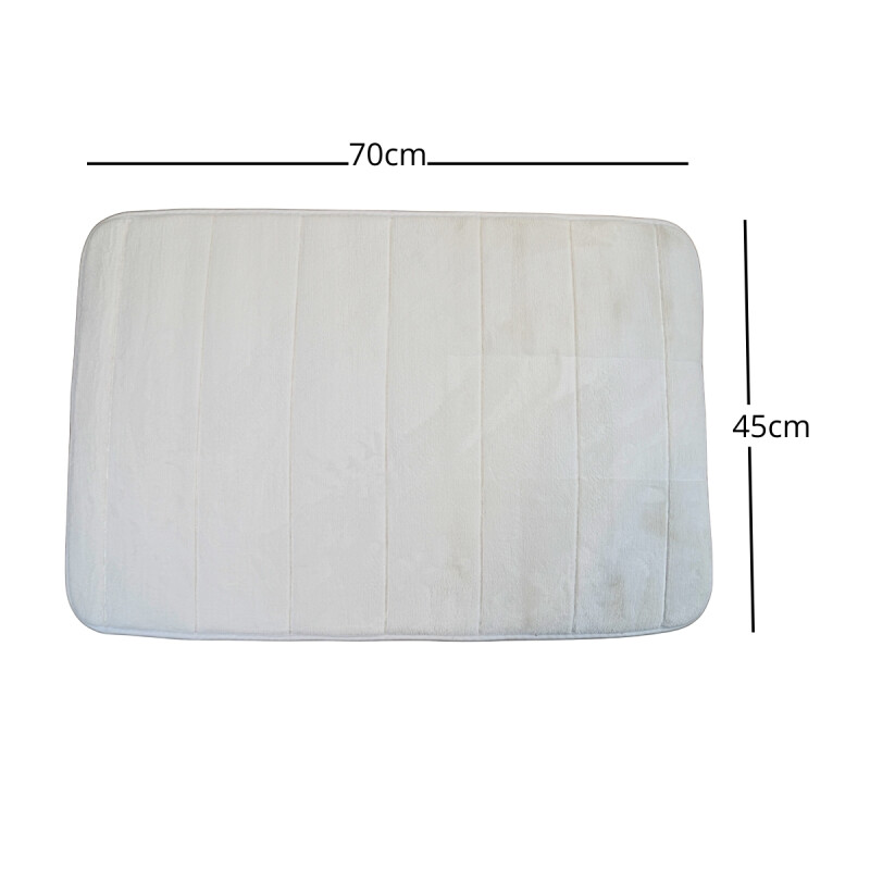 Alfombra de baño soft 45cm x 70cm BLANCO