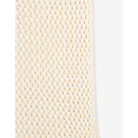 Kaftan Largo Calado Blanco Crudo