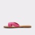 CARIA DARK GREEN RAFFIA TEXTILE BRIGHT PINK