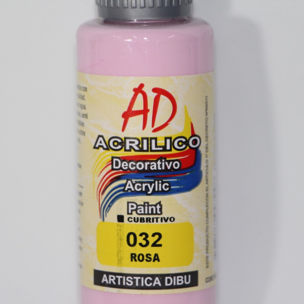 PINTURA ACRILICA ARTISTICA DIBU 60 ML. DIFERENTES COLORES COLOR ROSA 032