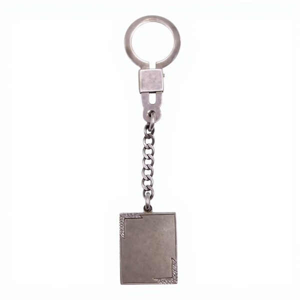 LLAVERO LISO PARA GRABAR - PLATA plateadouniforme