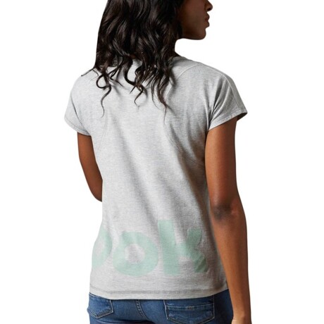 Remera Reebok Classic Para Mujer F Ree-Bok Urbana Casual Gris