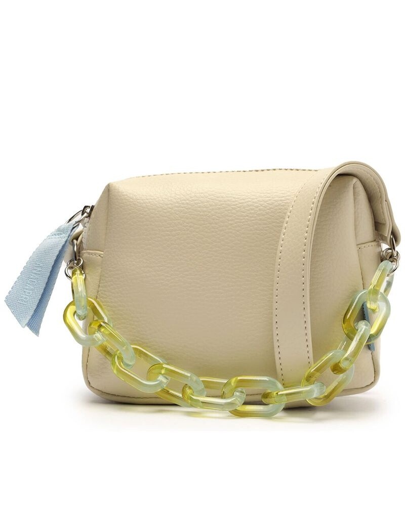 Cartera Blanca Con Cadena Acrilica U