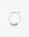 Pulseras Flexibles Metal Pulsera Flexible Dijes - Plateado Rodio
