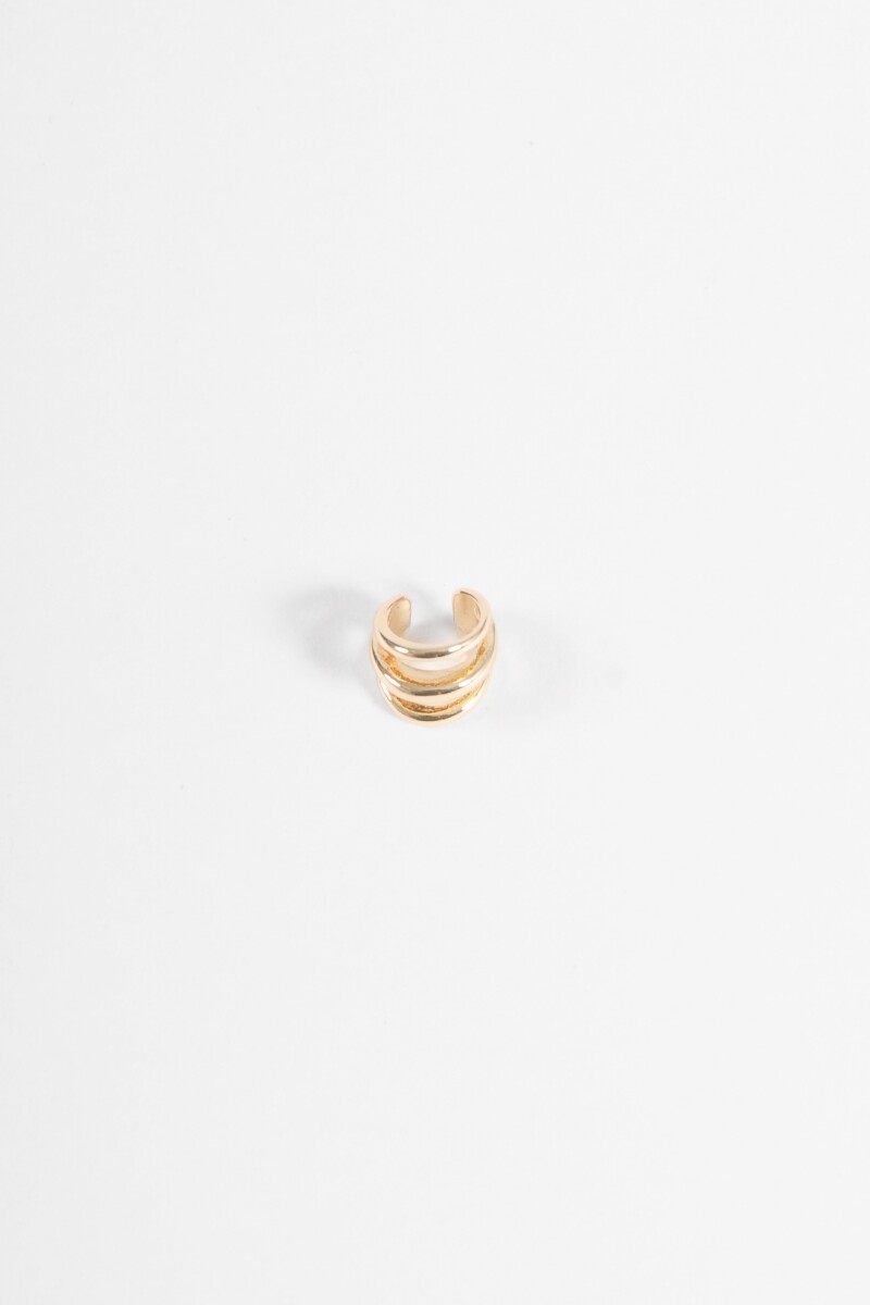 Earcuff triple dorado