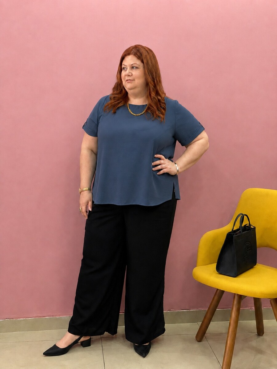 Remera Bruselas - Azul jean 