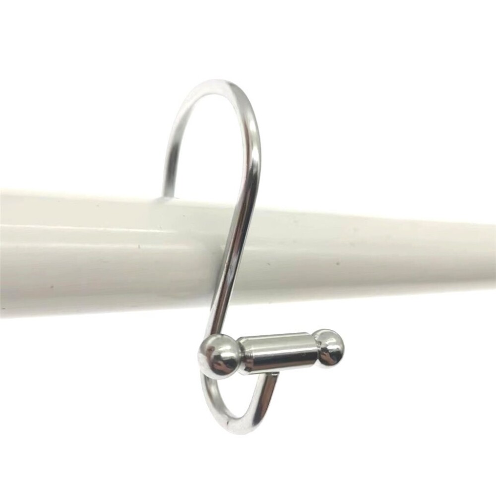 SET 12 GANCHOS PARA CORTINA ACERO INOX. BARRA SET 12 GANCHOS PARA CORTINA ACERO INOX. BARRA