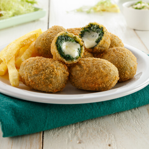 MINI CROQUETAS DE ESPINACA Y QUESO - 1 KG Mini Croquetas De Espinaca Y Queso - 1 Kg