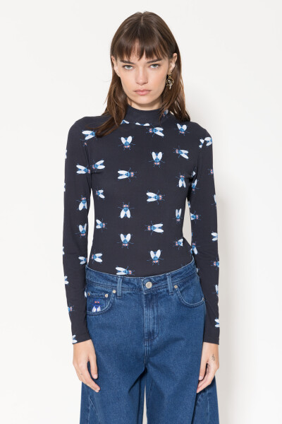 POLERA MOSCA Negro