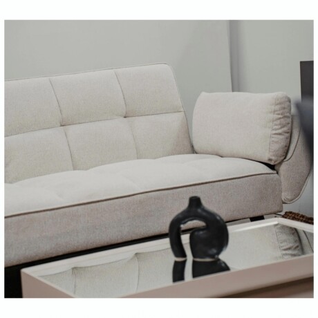 SOFA FRIDA Sillón Sofá Cama RUSTICO Frida Respaldo Reclinable - Gris