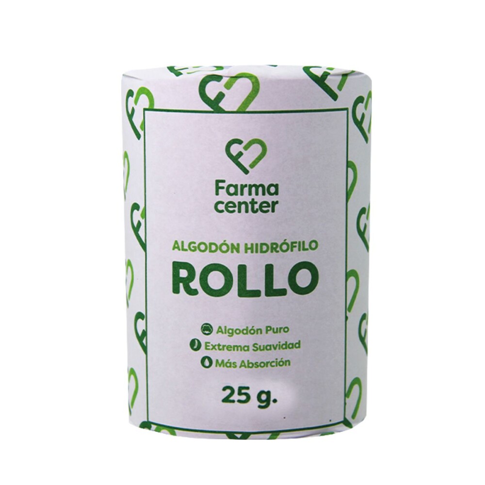 FARMACENTER ALGODON ROLLO UNID. X 25 GR. única