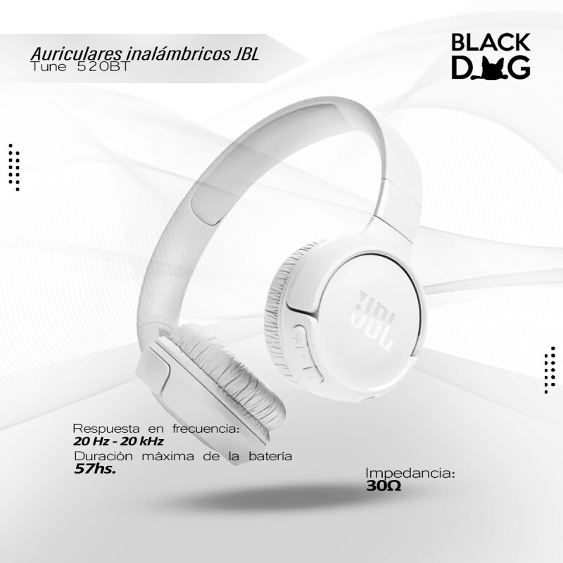 Auriculares inalámbricos JBL Tune 520BT blanco Auriculares inalámbricos JBL Tune 520BT blanco