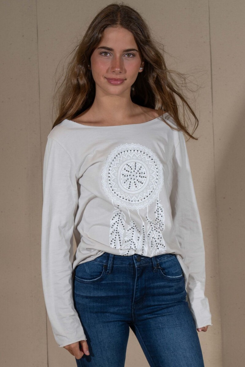 Remera Mandala Beige