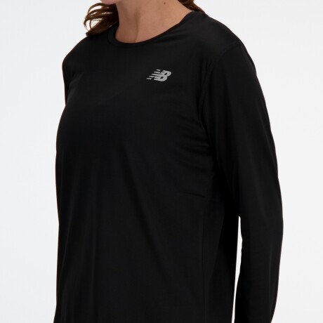 Remera New Balance de Dama - LONG SLEEVE - WT41225BK BLACK
