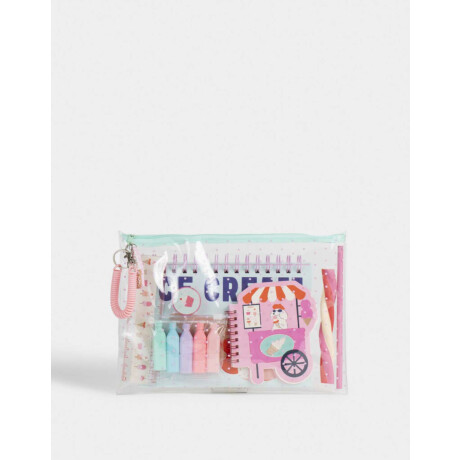 Set De Librería En Estuche Combinacion Multicolor