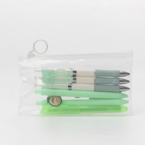 SET DE BOLÍGRAFO NEGRO + BOLÍGRAFO DE GEL NEGRO + RESALTADOR VERDE MENTA (6 PIEZ SET DE BOLÍGRAFO NEGRO + BOLÍGRAFO DE GEL NEGRO + RESALTADOR VERDE MENTA (6 PIEZ