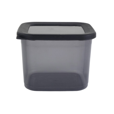 Recipiente cuadrado con tapa gris 650ml Recipiente cuadrado con tapa gris 650ml