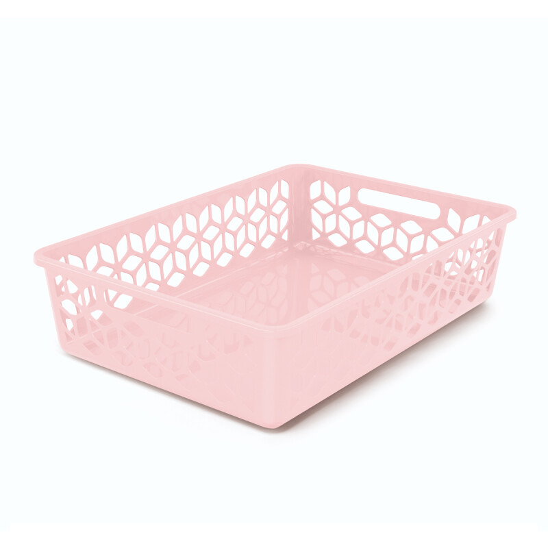 Cesto organizador bajo 9L ROSA