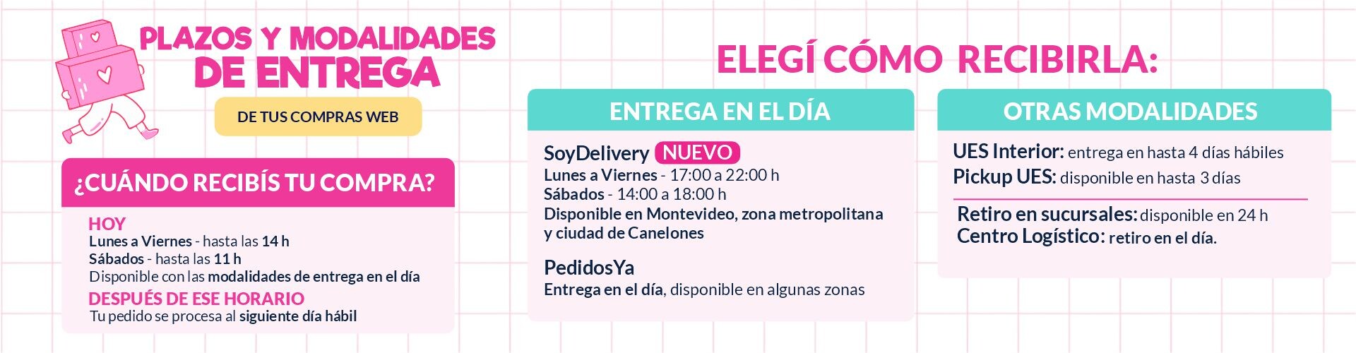 Plazos y modalidades de entrega