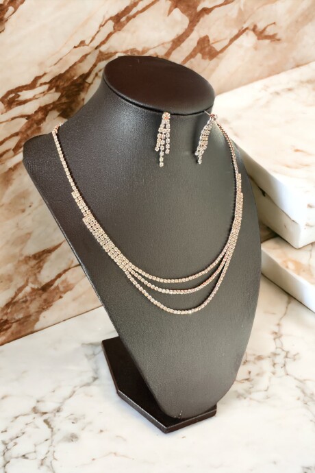 Conjunto strass plata Conjunto strass plata