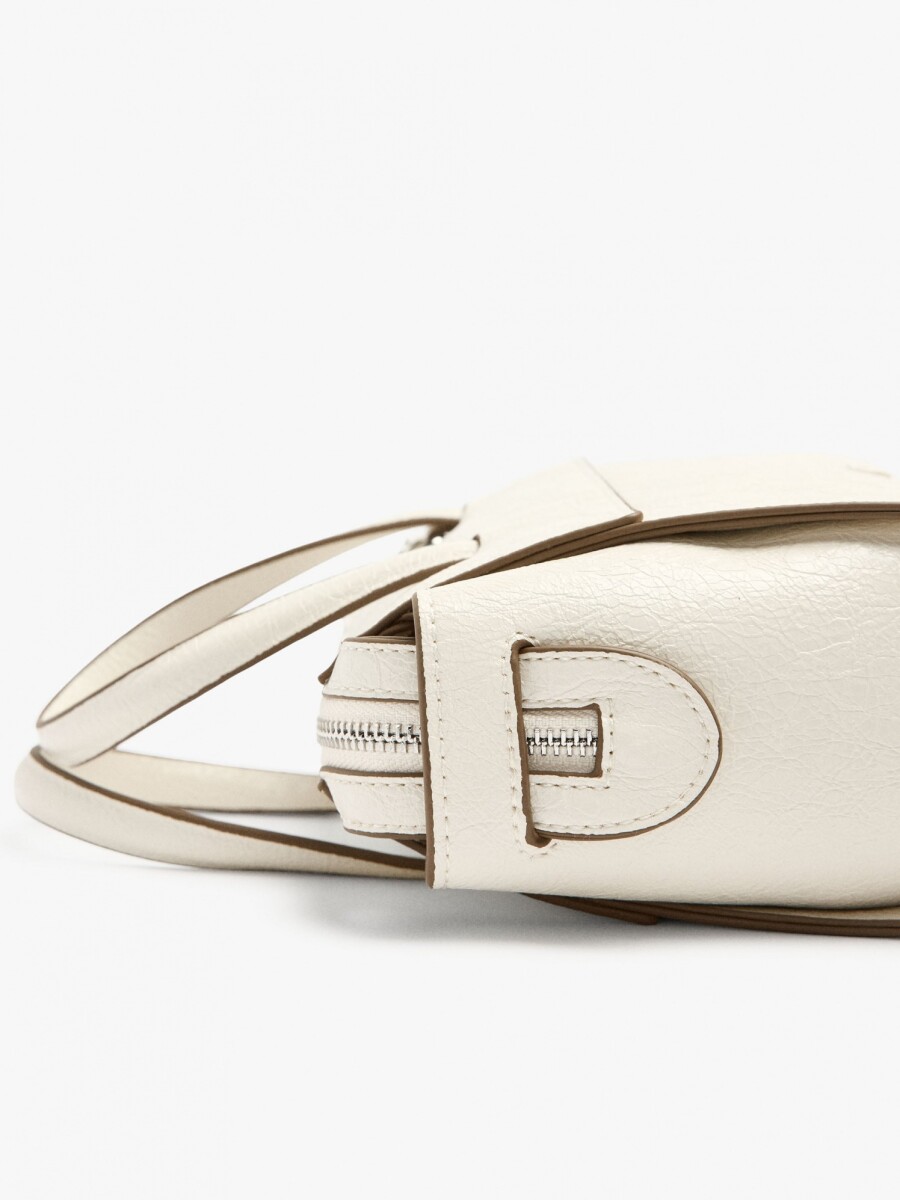 Bolso Tote Con Bandolera crudo