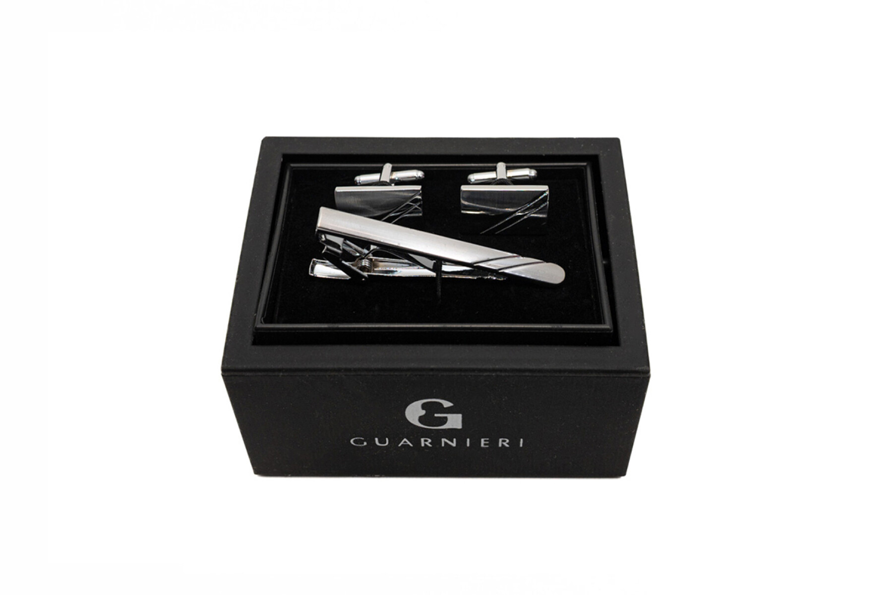 Gemelos con Sujetacorbata - PLATA 