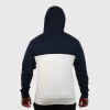 Austral Men Cotton Hoodie With Contrast- Navy/white Marino-blanco