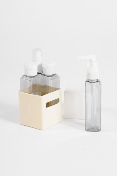 Set de frascos de viaje 4 pcs amarillo