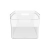 Cesto organizador plástico transparente 30x15x13 cm Cesto organizador plástico transparente 30x15x13 cm