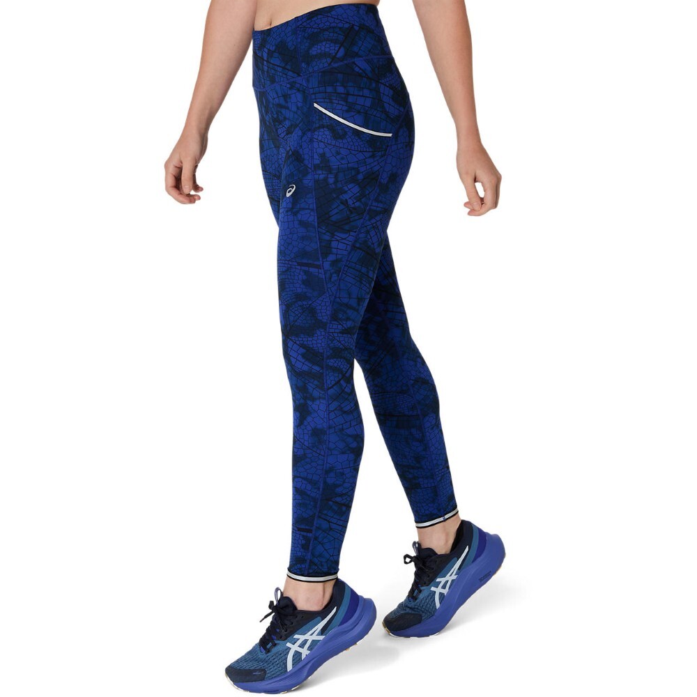 Leggings Running Road Lite-Show Tight Mujer Performance Black/dark Cobalt