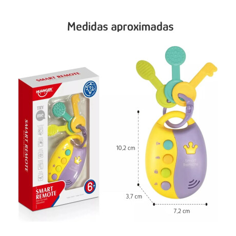 Juego de Llaves Infantiles c/Sonido Luces Para Bebés Huanger Lila