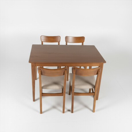 Juego de Comedor Olmo - Mesa 120 + 4 sillas Honey