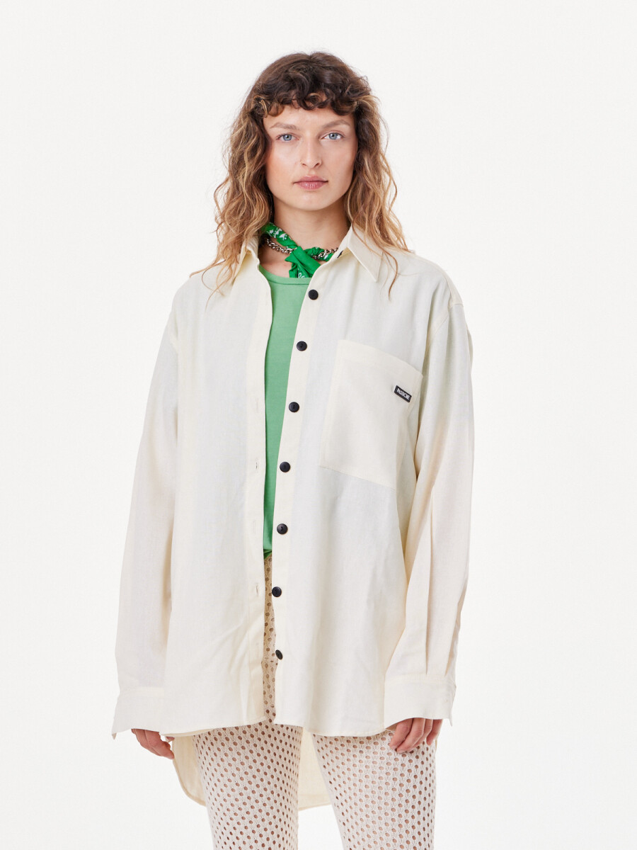 Camisa Noble lino - Off White 