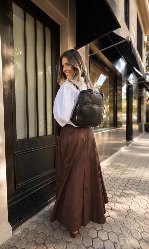 MOCHILA CLARA NEGRO