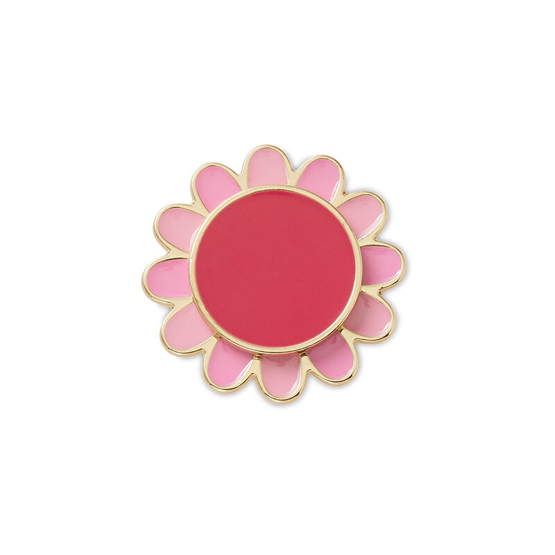 Jibbitz™ Charm Pink Spinner Flower Multicolor